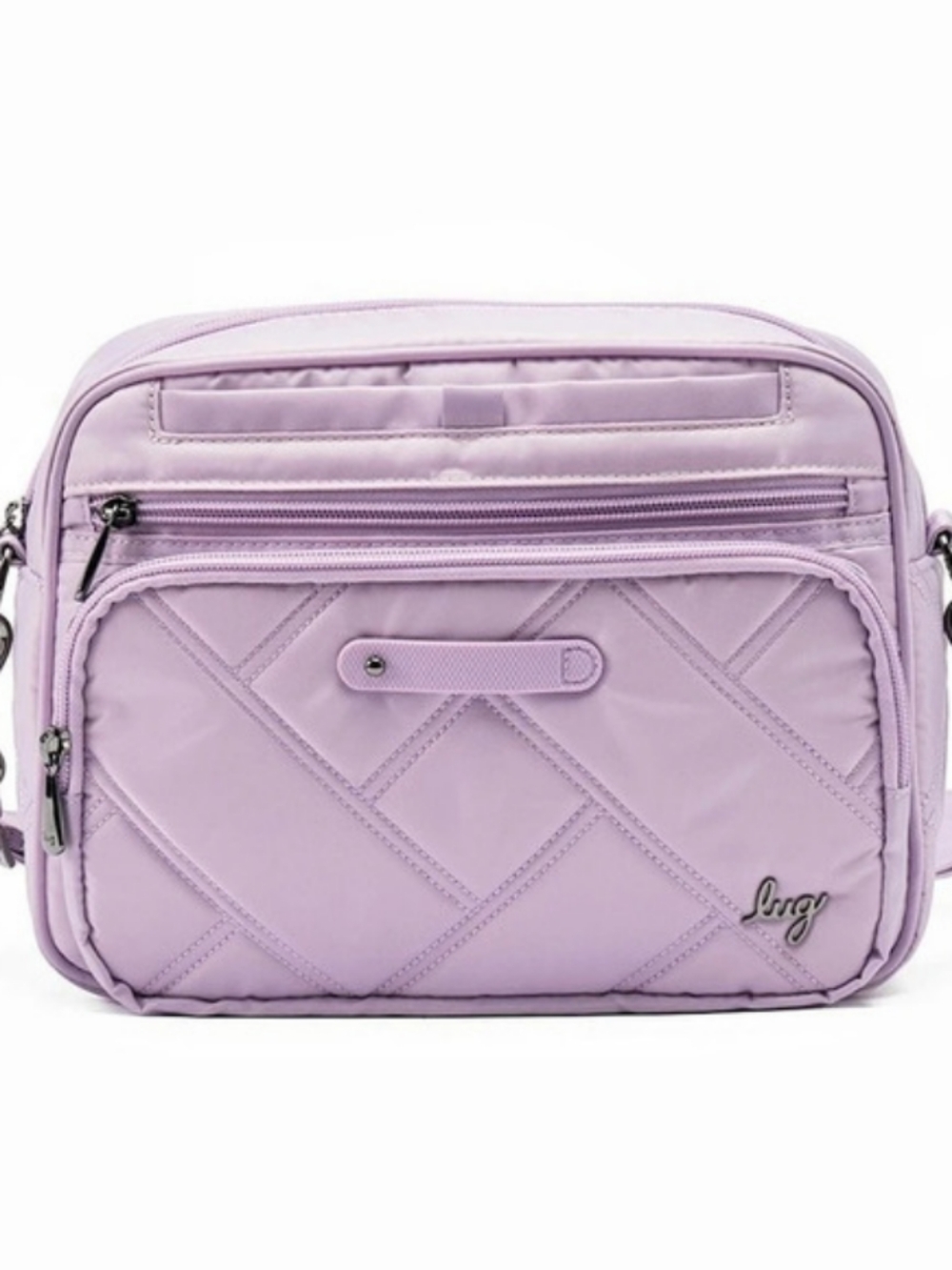 lug Carousel 2 XL Crossbody Bag Metallic Purple NWT